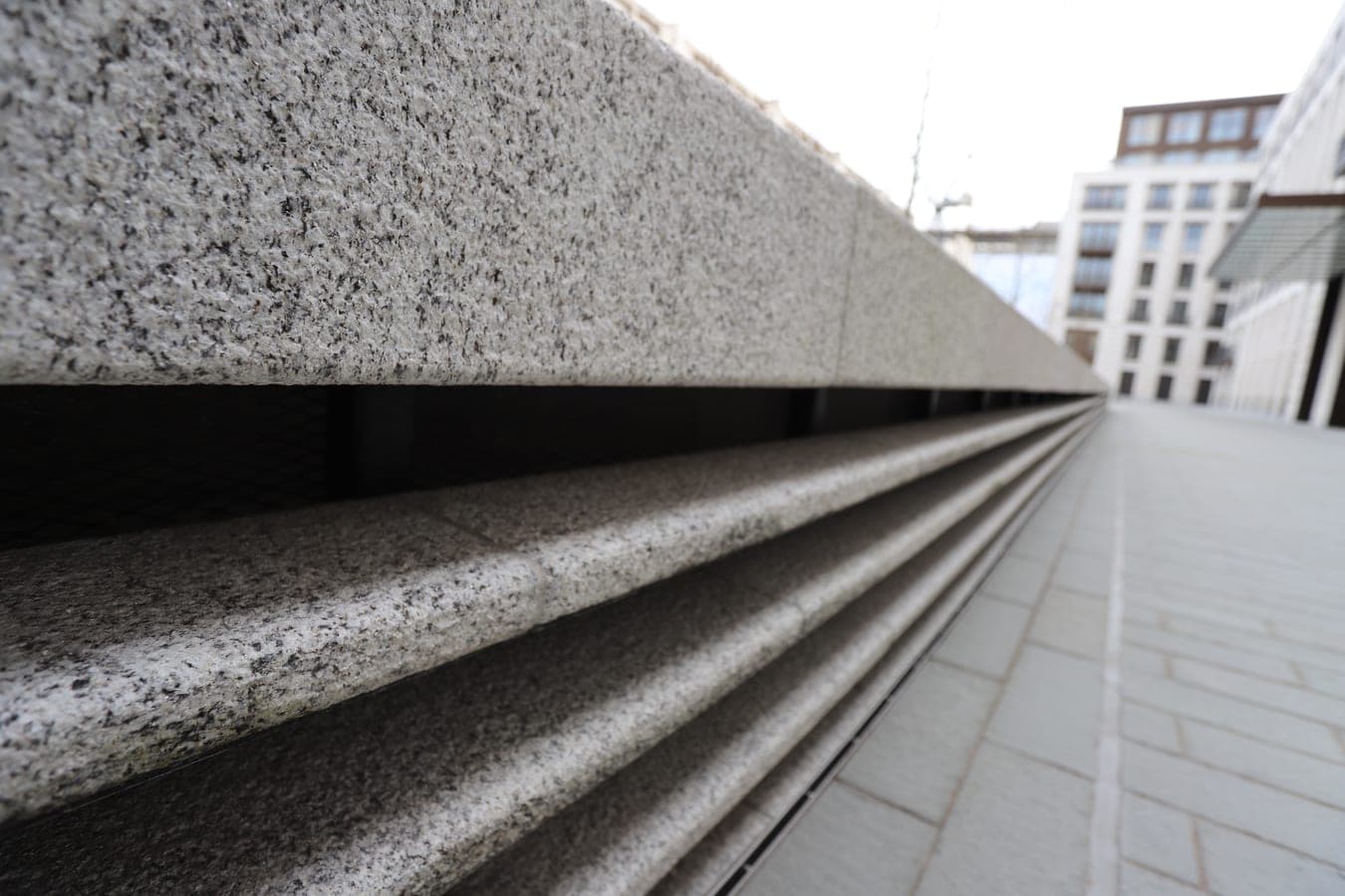 De Lank granite steps at Trafalgar Square, London