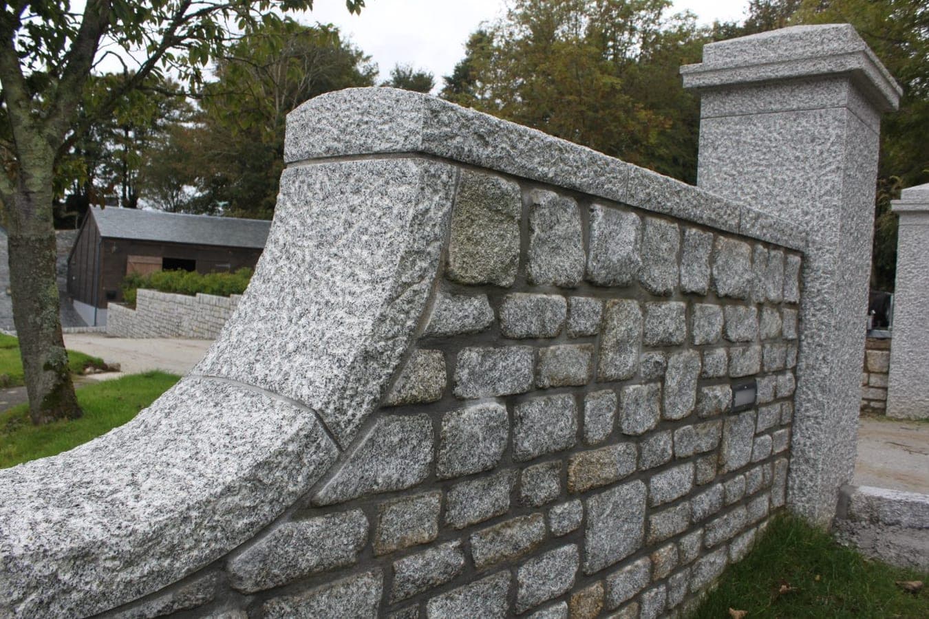 De Lank Walling and hand punched walling