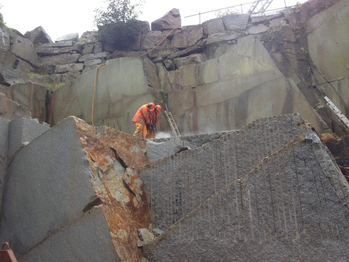 De Lank Quarry — De Lank granite, Bodmin Moor, Cornwall
