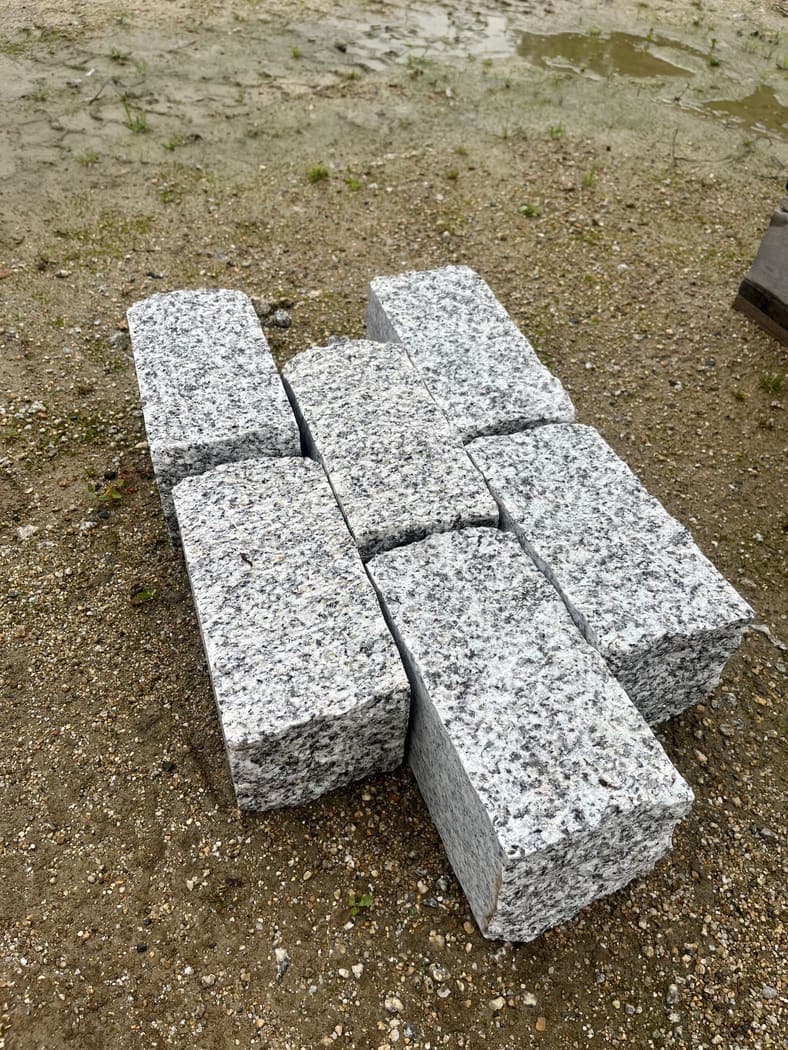 De Lank Granite Setts - Cropped — Cornish granite, 200 x 100 x 100mm