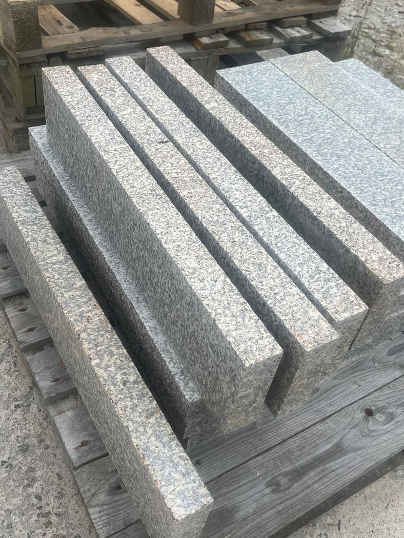 De Lank Back Edger Kerb — Cornish granite, Random lengths x 50 x 150mm